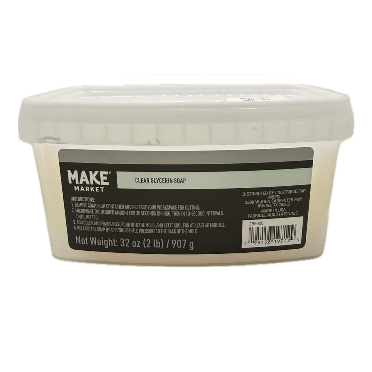 12 Pack: 2lb. Clear Glycerin Soap Base by Make Market®